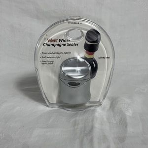NWOT METROKANE Velvet Wine / Champagne Sealer